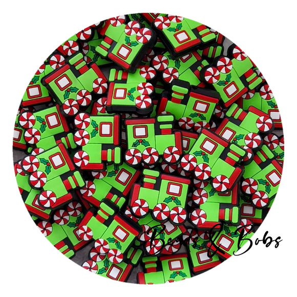 PVC Christmas Train Beads
