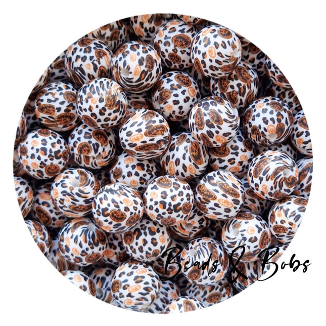 Silicone Halloween Print Beads - 7 Colours