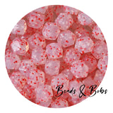 17mm Printed Hexagon Silicone Beads - 3 Colours
