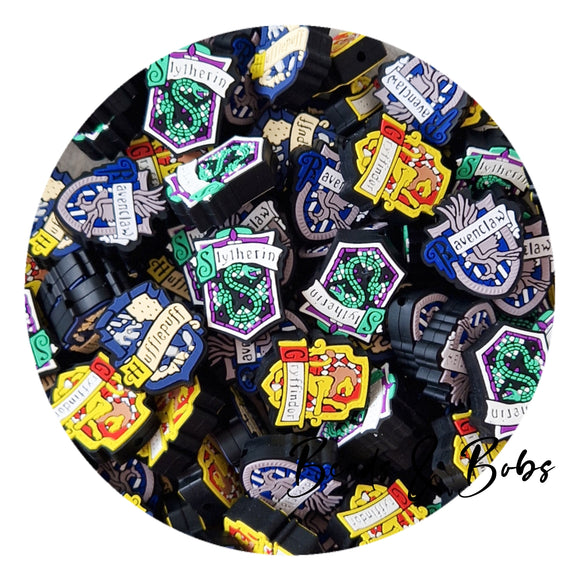 Silicone Wizard House Crest Beads