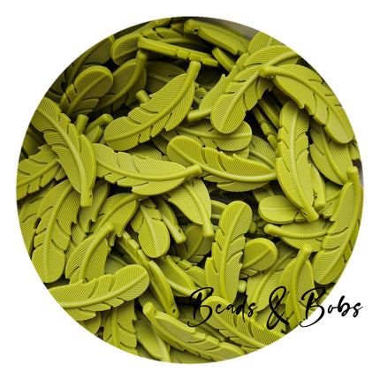 Silicone Feather Beads - 21 Colours