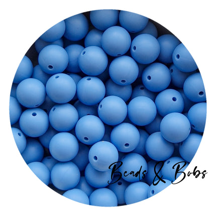 15mm Plain Colour Round Silicone Beads New Colours - 2 Colours
