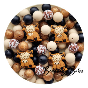 34 Bead Bulk Mix - Highland Cow