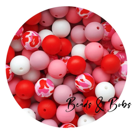 50 Bead Bulk Mix - Red Camo