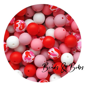50 Bead Bulk Mix - Red Camo