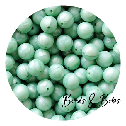 15mm Pearl & Metallic Colour Round Silicone Beads - 8 Colours