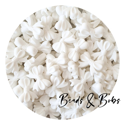 Silicone Bow Beads Horizontal Hole - 9 Colours