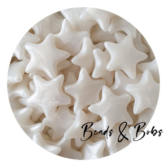 Silicone Large Star Beads - 9 Colours