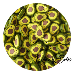 Silicone avocado beads