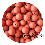 15mm Plain Colour Round Silicone Beads - 98 Colours