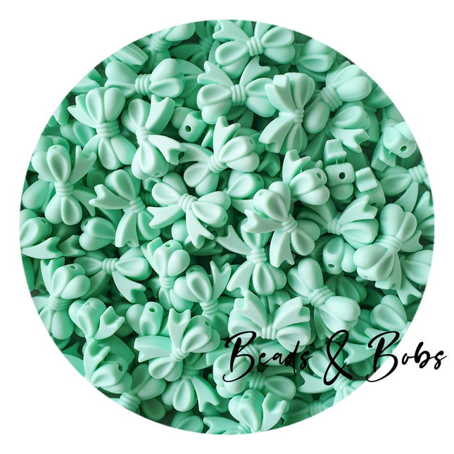 Silicone Bow Beads Horizontal Hole - 9 Colours