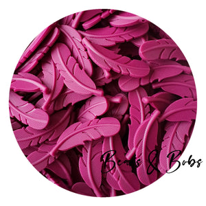 Silicone Feather Beads - 21 Colours