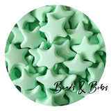 Silicone Large Star Beads - 9 Colours