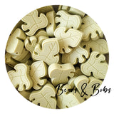 Silicone Monstera Leaf Beads - 12 Colours