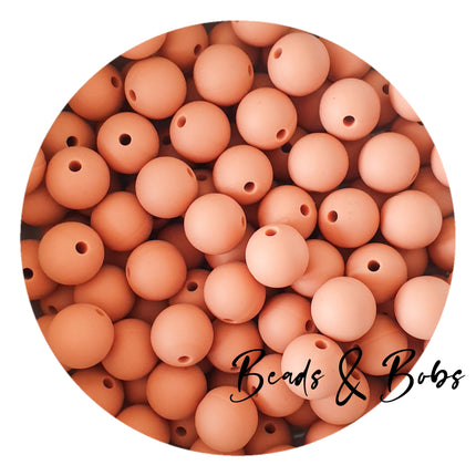 12mm Plain Colour Round Silicone Beads - 57 Colours