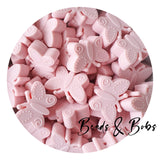 Silicone Butterfly Beads - 6 Colours