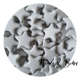 Silicone Large Star Beads - 9 Colours