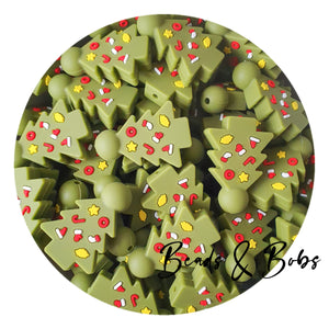 Silicone Christmas Tree Beads