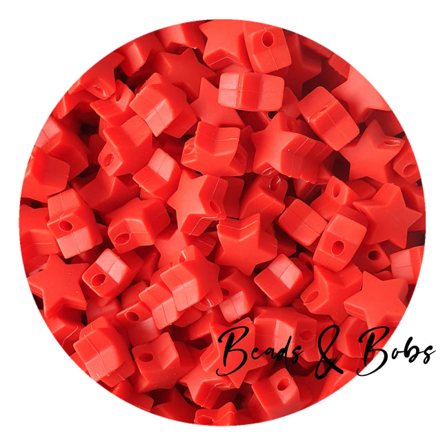 Silicone Mini Star Beads - 14 Colours