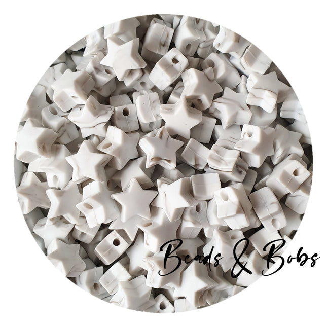 Silicone Mini Star Beads - 14 Colours