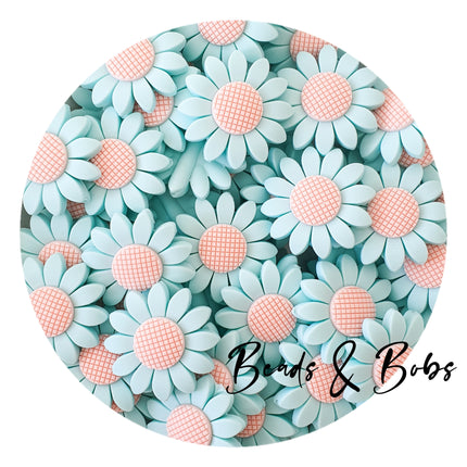 Silicone Daisy Beads - 7 Colours