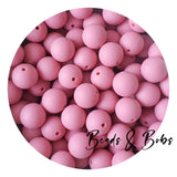 15mm Plain Colour Round Silicone Beads - 98 Colours