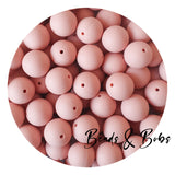 19mm Round Plain Colour Silicone Beads - 20 Colours