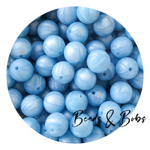 15mm Pearl & Metallic Colour Round Silicone Beads - 8 Colours