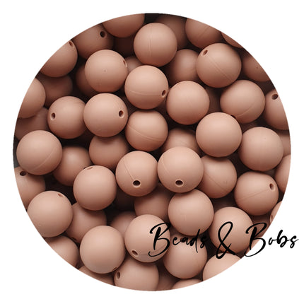 15mm Plain Colour Round Silicone Beads - 100 Colours