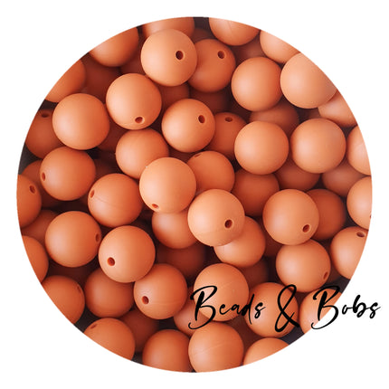 15mm Plain Colour Round Silicone Beads - 100 Colours