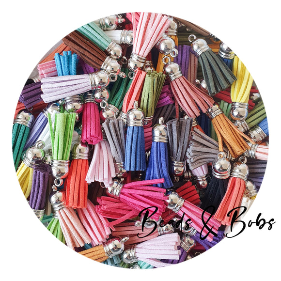 Faux Suede Mini Tassels - Mixed Colours