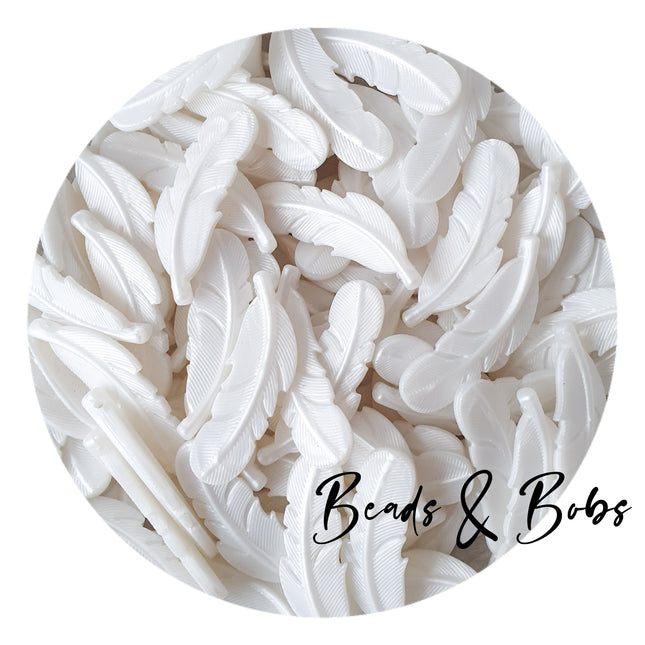Silicone Feather Beads - 21 Colours