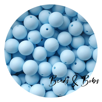 15mm Plain Colour Round Silicone Beads - 100 Colours