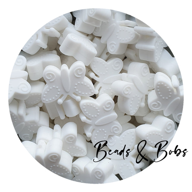 Silicone Butterfly Beads - 7 Colours