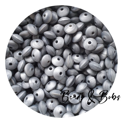 12mm Lentil Silicone Beads - 27 Colours