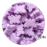 Silicone Butterfly Beads - 6 Colours