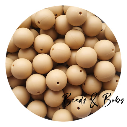 19mm Round Plain Colour Silicone Beads - 26 Colours