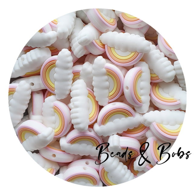 Silicone Rainbow Beads - 2 Colours