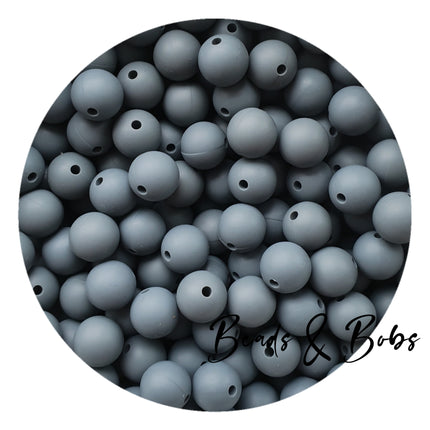 12mm Plain Colour Round Silicone Beads - 57 Colours