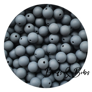 12mm Plain Colour Round Silicone Beads - 57 Colours