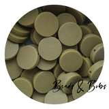 Silicone Coin Beads - 7 Colours