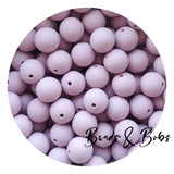 15mm Plain Colour Round Silicone Beads - 98 Colours