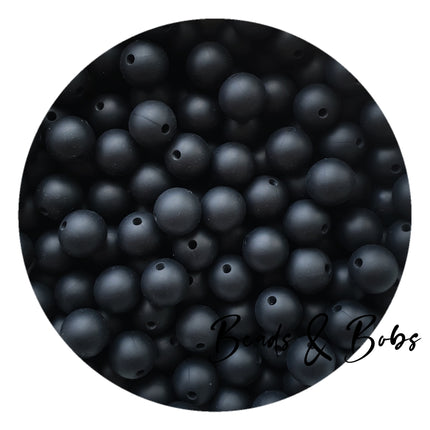 12mm Plain Colour Round Silicone Beads - 57 Colours
