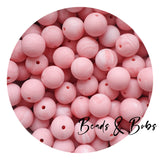 15mm Plain Colour Round Silicone Beads - 98 Colours