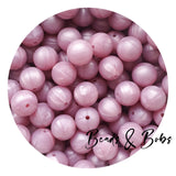 15mm Plain Colour Round Silicone Beads - 98 Colours