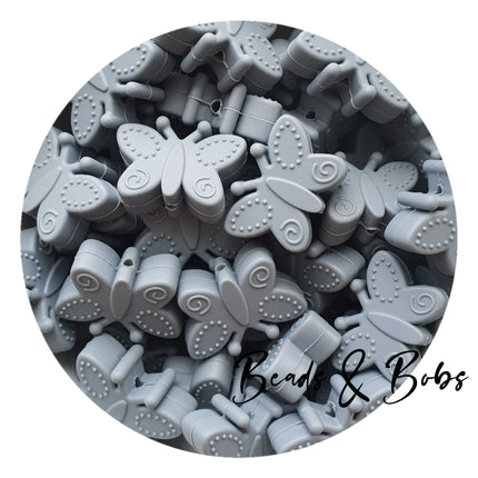 Silicone Butterfly Beads - 7 Colours
