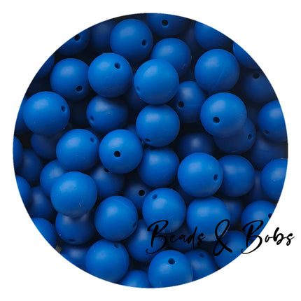 15mm Plain Colour Round Silicone Beads - 100 Colours