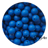 15mm Plain Colour Round Silicone Beads - 98 Colours