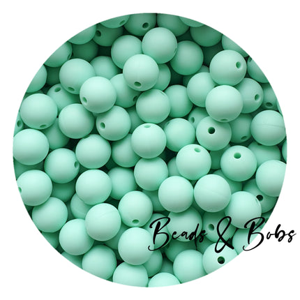 12mm Plain Colour Round Silicone Beads - 57 Colours