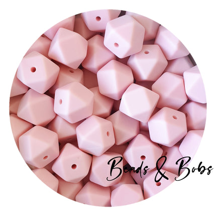 14mm Plain Colour Hexagon Beads - 48 Colours